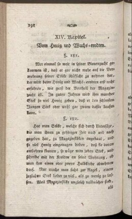 XIV. Kapitel. Vom Honig und Wachs-erndten