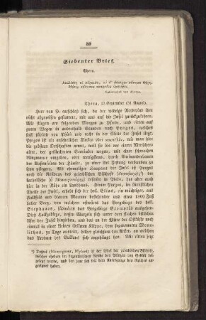Siebenter Brief. Thera.