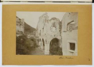 Burg Obermontani, Morter (Latsch): Hofansicht (aus: Skizzen- und Fotoalbum 14)