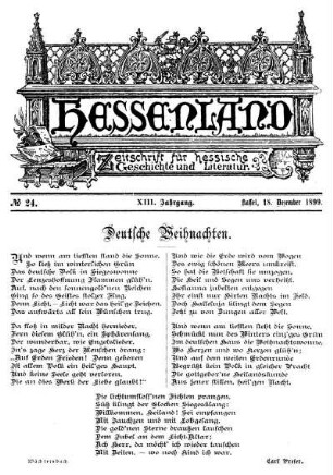 No. 24, 18. Dezember 1899