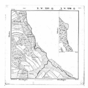 Kartenblatt NW XXVII 19 Stand 1835