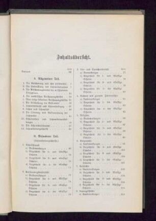 Inhaltsübersicht