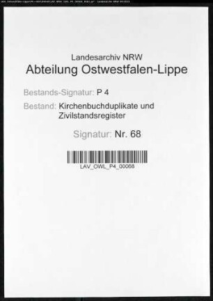 Kirchenbuchduplikate der evangelisch-lutherischen Gemeinde St. Marien in Dortmund (GHT 1856-1869, GHT 1871-1874). (Gemeinde: Dortmund, evangelisch-lutherische Gemeinde St. Marien)