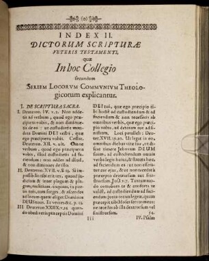Index II. Dictorum Scripturæ Veteris Testamenti [...]