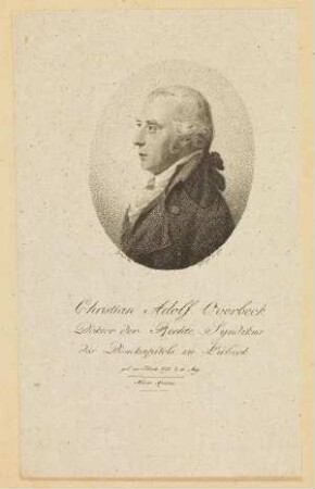 Bildnis von Christian Adolph Overbeck (1755-1821)