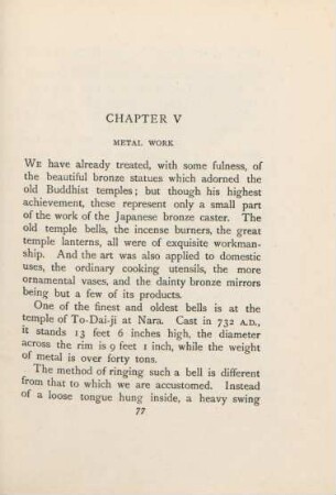 Chapter V. Metal work