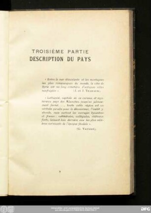 Troisième Partie Description Du Pays