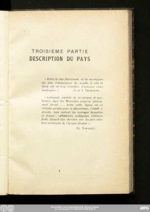 Troisième Partie Description Du Pays