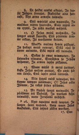 Reljä Hengellistä Wirttä : Ryt koitta päiwä iloinen, [et]c. ; Rytt Christi weljet sisaret, [et]c. ; Christe jesu! aina Mull armos [et]c. ; minull, Jesu! puhdas sydän luo, [et]c.