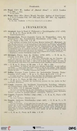 3. Frankreich (Nr. 1053-1103)