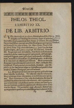 Philos. Theol. Exhibitio XX.