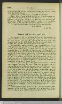 Fourier und der Communismus