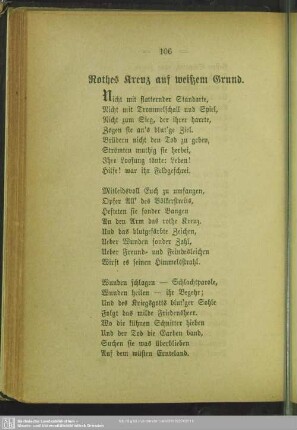 Rothes Kreuz auf weißem Grund