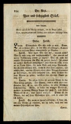 Vier und sechzigstes Stück