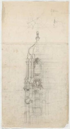 Thiersch, Friedrich von; Dresden (Sachsen); Rathaus - Eckturm (Teilansicht, Details)