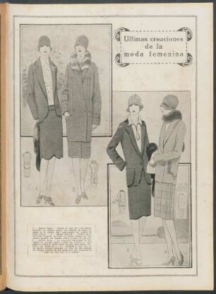 Últimas creaciones de la moda femenina