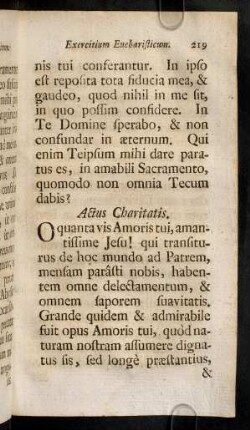 219-229, Actus Charitatis. ...