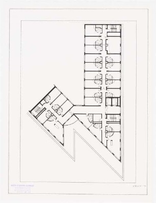 Hotel Art´otel, Dresden: Grundriss 6. Obergeschoss, 1:100