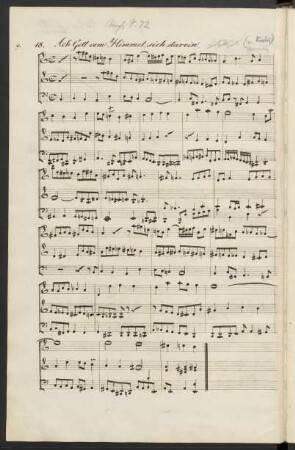 Krebs, Johann Ludwig, Ach Gott vom Himmel sieh darein; org; 3t; Krebs-WV 504