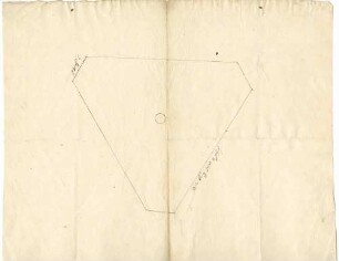 Umriss der Grundfläche des Brunnens (Tinte, Folio Doppelblatt)