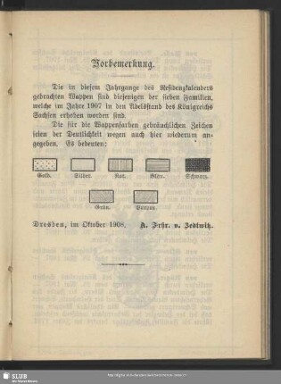 [Namensverzeichnis und Wappen von Adelsfamilien]