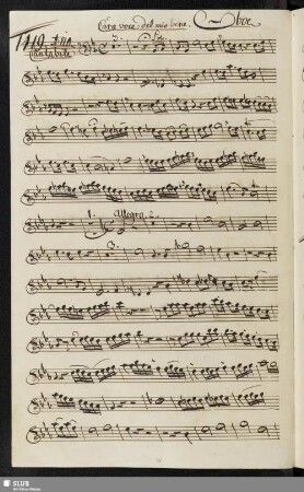 1419. Aria: Cara voce del mio bene / Anonymus