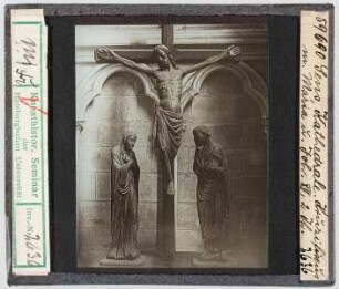 Sens, Kathedrale St. Etienne: Kreuzigungsgruppe aus Cerisiers (Stoedtner-Nr. 59690)