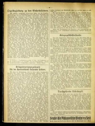 Orgelbegleitung zu den Einheitsliedern