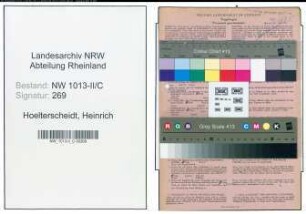 Entnazifizierung Heinrich Hoelterscheidt , geb. 05.07.1894 (Gastwirt)
