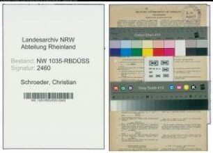 Entnazifizierung Christian Schroeder , geb. 20.05.1910 (Maschinist)