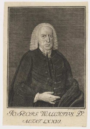 Bildnis des Jo. Georg Walchivs
