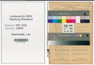 Entnazifizierung Leo Stachowiak , geb. 27.06.1897 (Bergmann)