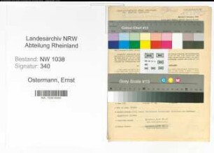 Entnazifizierung Ernst Ostermann , geb. 17.04.1908 (Polizist)