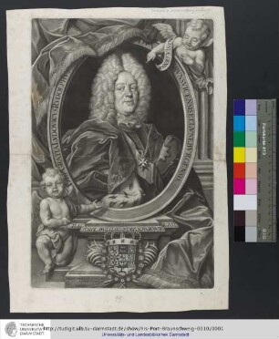 Dei Gratia Lvdovicvs Rvdolphvs Dvx Brvnsvicensis Et Lvnebvrgensis / Iohannes Kenkel ad vivum pinxit et sculpsit Norimb.