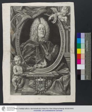 Dei Gratia Lvdovicvs Rvdolphvs Dvx Brvnsvicensis Et Lvnebvrgensis / Iohannes Kenkel ad vivum pinxit et sculpsit Norimb.