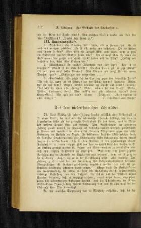 Aus dem niederrheinischen Lehrerleben