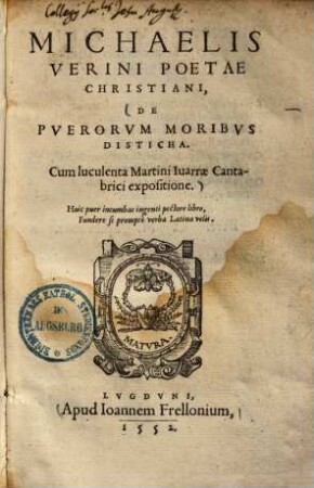 De puerorum moribus disticha
