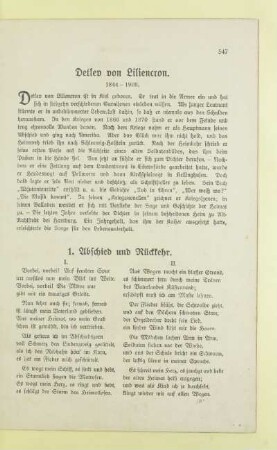 Detlev von Liliencron. 1844 - 1909