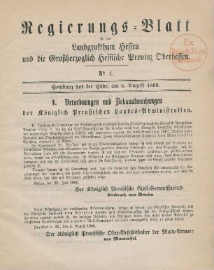 5. August-7. Dezember = No. 1-7