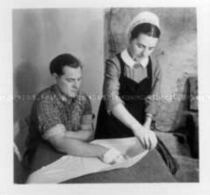 Handverband mit einem Dreieckstuch