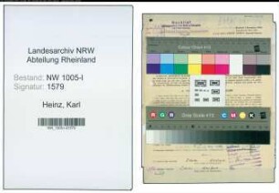 Entnazifizierung Karl Heinz , geb. 26.05.1902 (Schachtmeister)