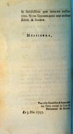 Lettre écrite à Messieurs du parlement de Paris par Messieurs du parlement de Rennes