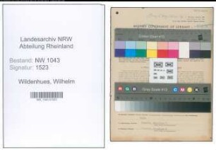 Entnazifizierung Wilhelm Wildenhues , geb. 06.07.1901 (Elektriker)