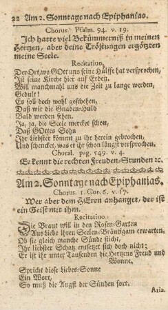 Am 2. Sonntage nach Epiphanias