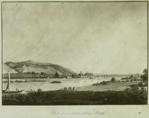 Dresden-Pillnitz und Umgebung : Dresden-Pillnitz, Treidelkahn und Seilfähre