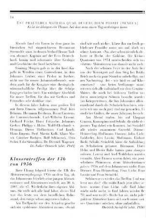 Klassentreffen der 13b von 1956