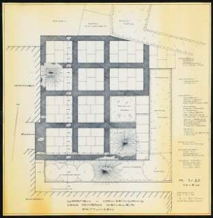 Garten Ambros Wenzler, Frittlingen: Hauseingang Plattenverlegung und Pflanzen 1:20