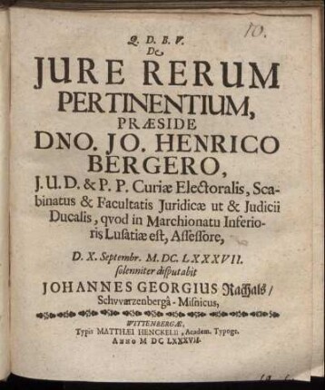 De Iure Rerum Pertinentium
