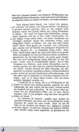 Wie herr Johanns freiherr von Zimbern Wildenstain von künig Ruprechten bekommen...