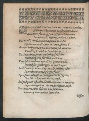 Cambrividum rutilas somnum capiebat ad undas, ...